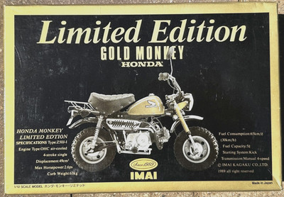 Honda Gorilla ''Gold Monkey'' Z50J-I 1/12 Imai B-1766 Bausatz vergoldet