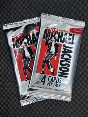 (2) Packs -Michael Jackson - BAD World Tour - 4 Cards/pack - Look for Autographs