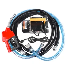 110V Electric Diesel Oil Fuel Transfer Pump Self-Priming Pump w/ Hose Nozzle Kit