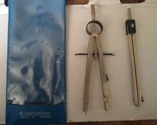 Staedtler Mars 551 63 WP Germany Compass Drafting 2 piece with Plastic Case