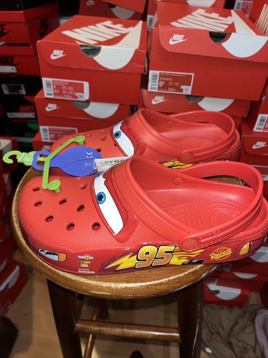 Crocs Classic Clog Cars Lightning McQueen Limited Edition Size 8M