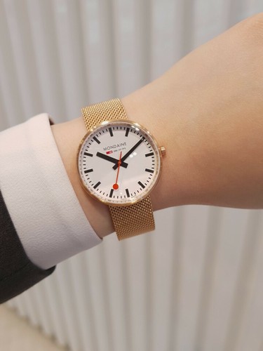 Original Mondaine Watch Men Women Quartz Mini Giant Stainless Steel Swiss Made - 第 7/8 張圖片