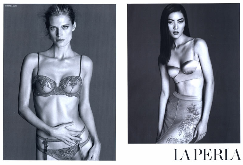 2014 La Perla Cara Delevingne Liu Wen Malgosia Bela lingerie 4