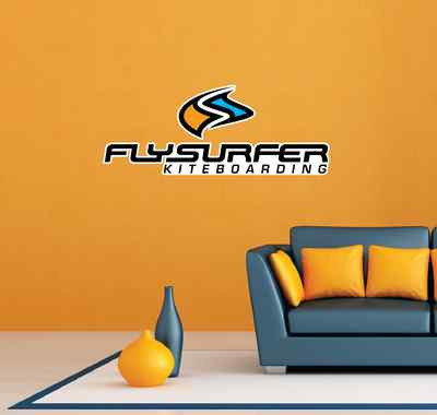 2 Flysurfer Kiteboarding Kite Room Wall Garage Decor Sticker Decal 25''X10''