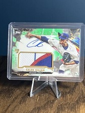 Caleb Kilian AUTO Patch RPA 2023 Topps Inception Cubs Rookie RC SP 15/99