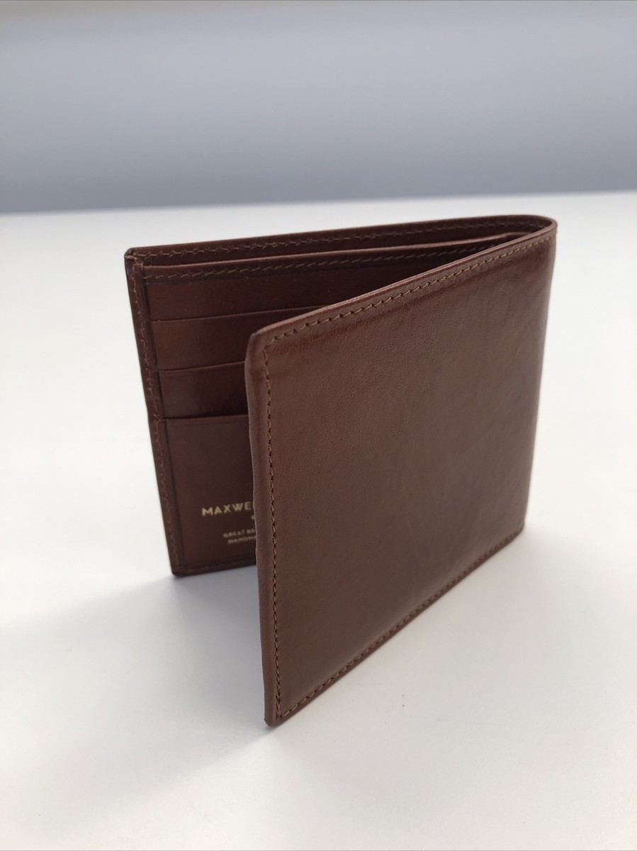 Maxwell Scott Vittore Croco Men's Luxury Bifold Wallet - Handmade Italian Leather, Crocodile Print