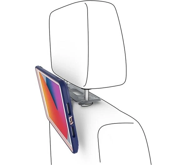 OTTERBOX Easy Grab iPad Case Head Rest Mount Tablet Holder 7 8 9 Gen 10.2" BLUE - Image 3 of 4