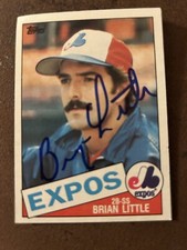 Bryan Little - Montreal Expos 1985 Topps AUTOGRAPHED 