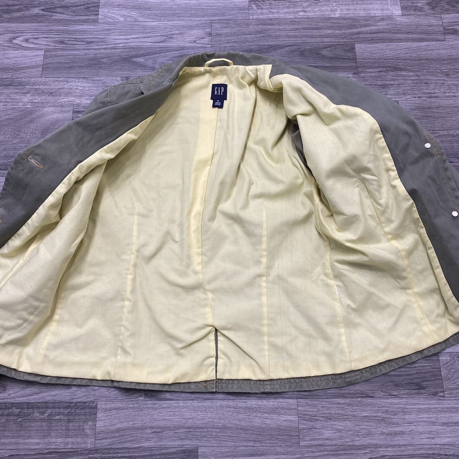 GAP Button Front Lined Green Casual Work Blazer J… - image 10