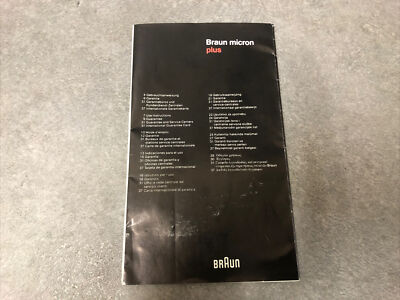 Bedienungsanleitung Braun micron plus | # B5