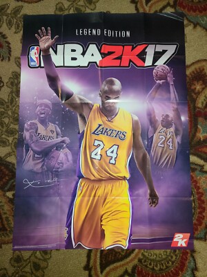 NBA 2K17 Legend Edition Kobe Bryant Tribute Wall Poster x