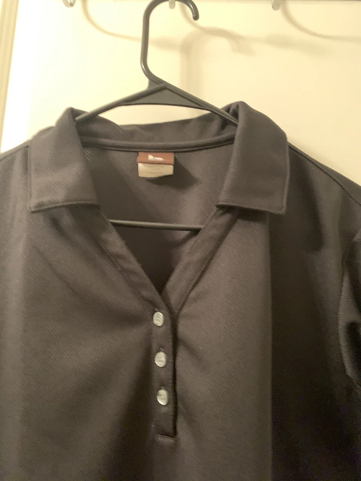 Camisa polo de empleado de manga corta Wendy's By Barco para hombre talla mediana negra Foto 3 de 4