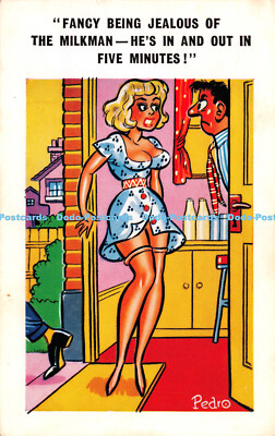 R251681 Fancy being jealous of the milkman He s in and out in five minutes Sunny