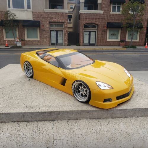 200mm 1/10 Custom CORVETTE C6 4Tec-2 DC10 YD2 RDS HPI Apex2 MST TT02 Body Only