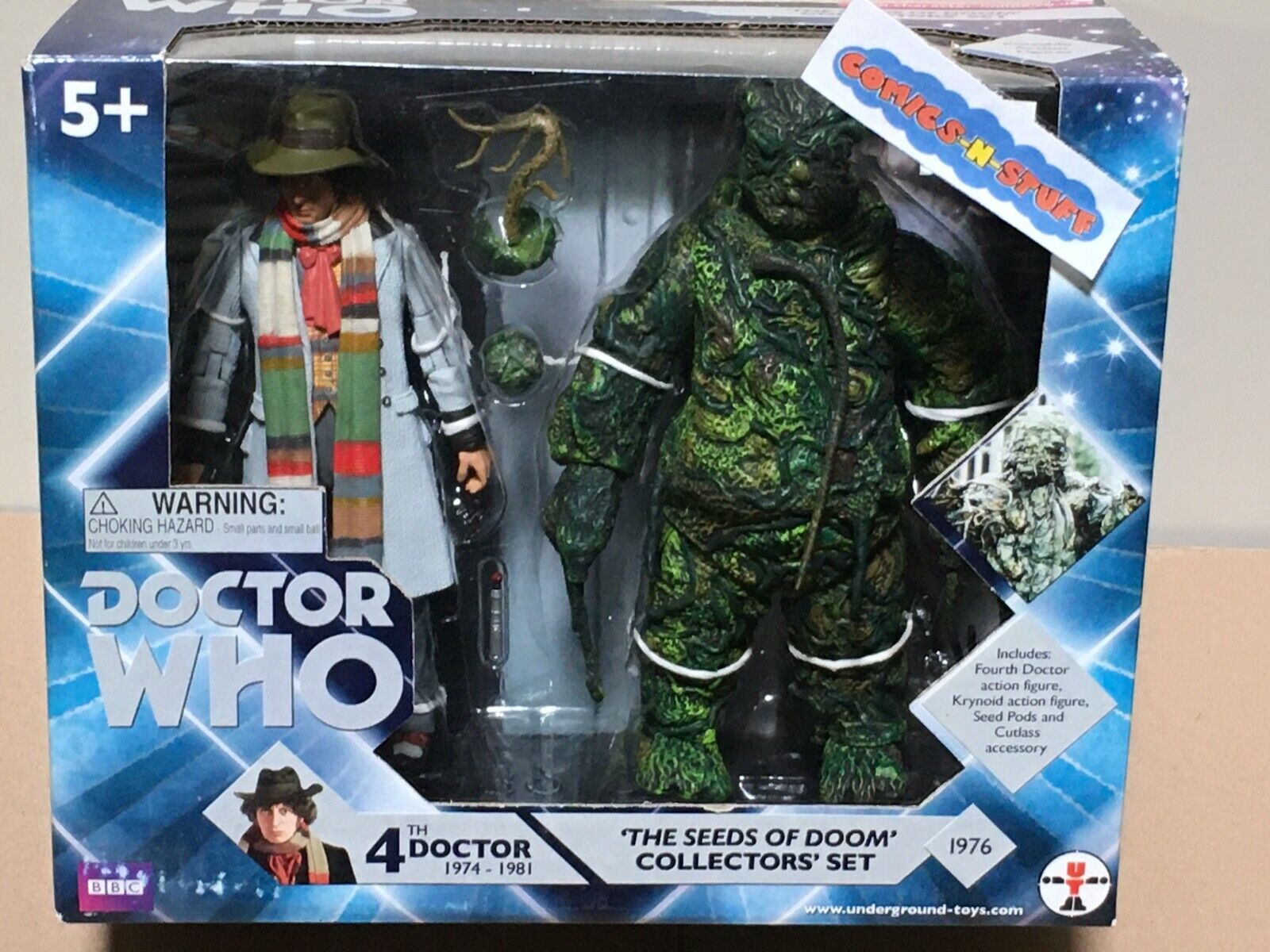 Doctor Who "SEEDS of DOOM" Figure Set 4th Doctor Tom Baker  (1976)
