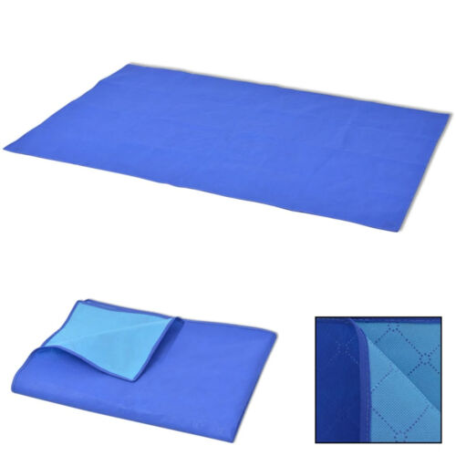 Bopdu Couverture de Pique-Nique Hydrofuge Doux et Confortable Bleu et Bleu P9Y2 - Photo 1/3