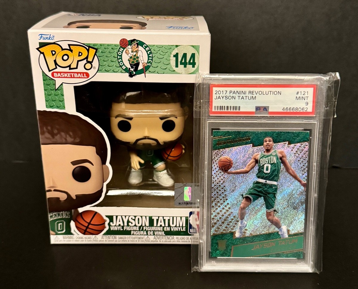 Jayson Tatum 2017 Panini Revolution Card #121 PSA Mint 9 w/ Funko