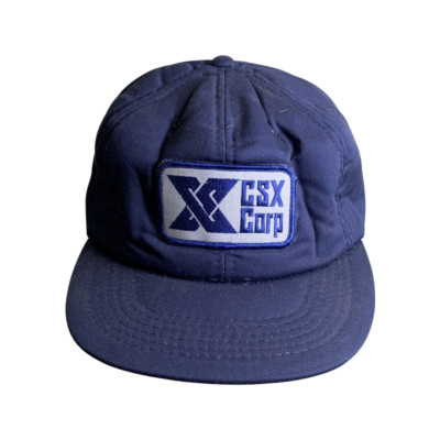 CSX Corp VINTAGE Railroad  Patch WINTER Snapback Hat  