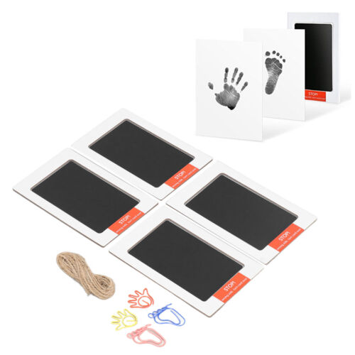 Baby Footprint Hand Print Kit 4pack Safe Ink Pad Toxic Free Quick Drying Clean - Afbeelding 1 van 12
