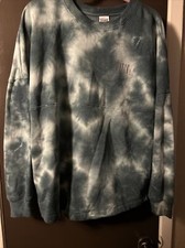 Victoria s Secret Pink Tie Dye Green Pullover Sweatshirt Size Medium M