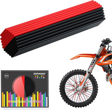 72Pcs Spoke Skins Covers Spoke Wraps Wheel Decoration for Motorcycle Bicycle Dir