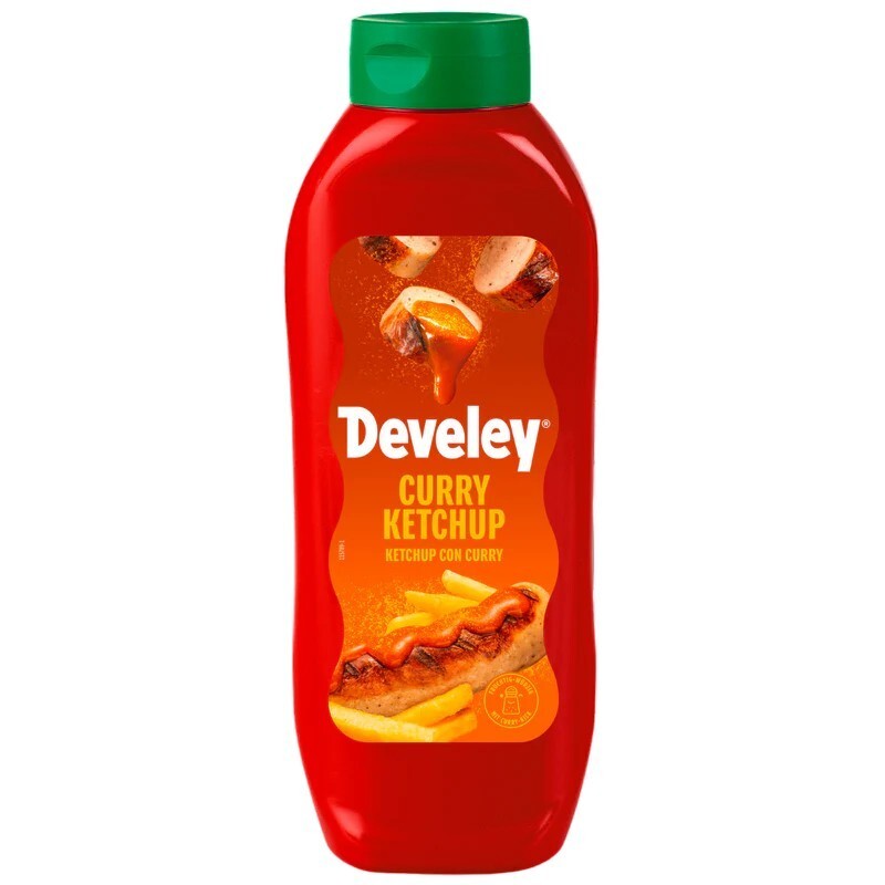SALSA CURRY DEVELEY CURRY KETCHUP BOTTIGLIA SQUEEZE 875 ML SALSA POMODORO