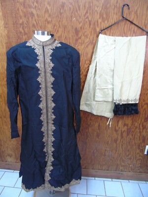 Set of 3 pcs   Traditional Ethnic Wear   Benzer Sherwani, Scarf & Pants