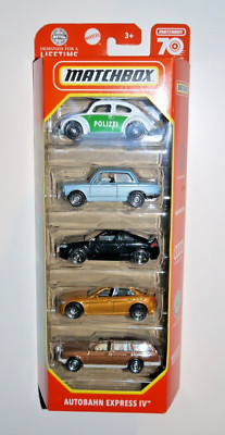 Matchbox 5 car set - AUTOBAHN EXPRESS IV - VW BMW AUDI ALFA ROMEO MERCEDES W123