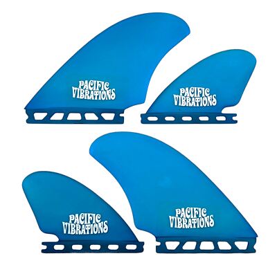 Pacific Vibrations Surfboard Fins Seaside model Quad Keels fits