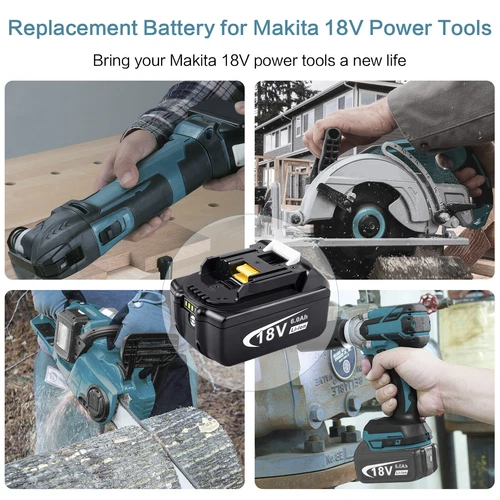 For Makita 18v Battery 6.0Ah Li-Ion Cordless Multi Tool BL1860 LED BL1850 BL1830 - Picture 11 of 14