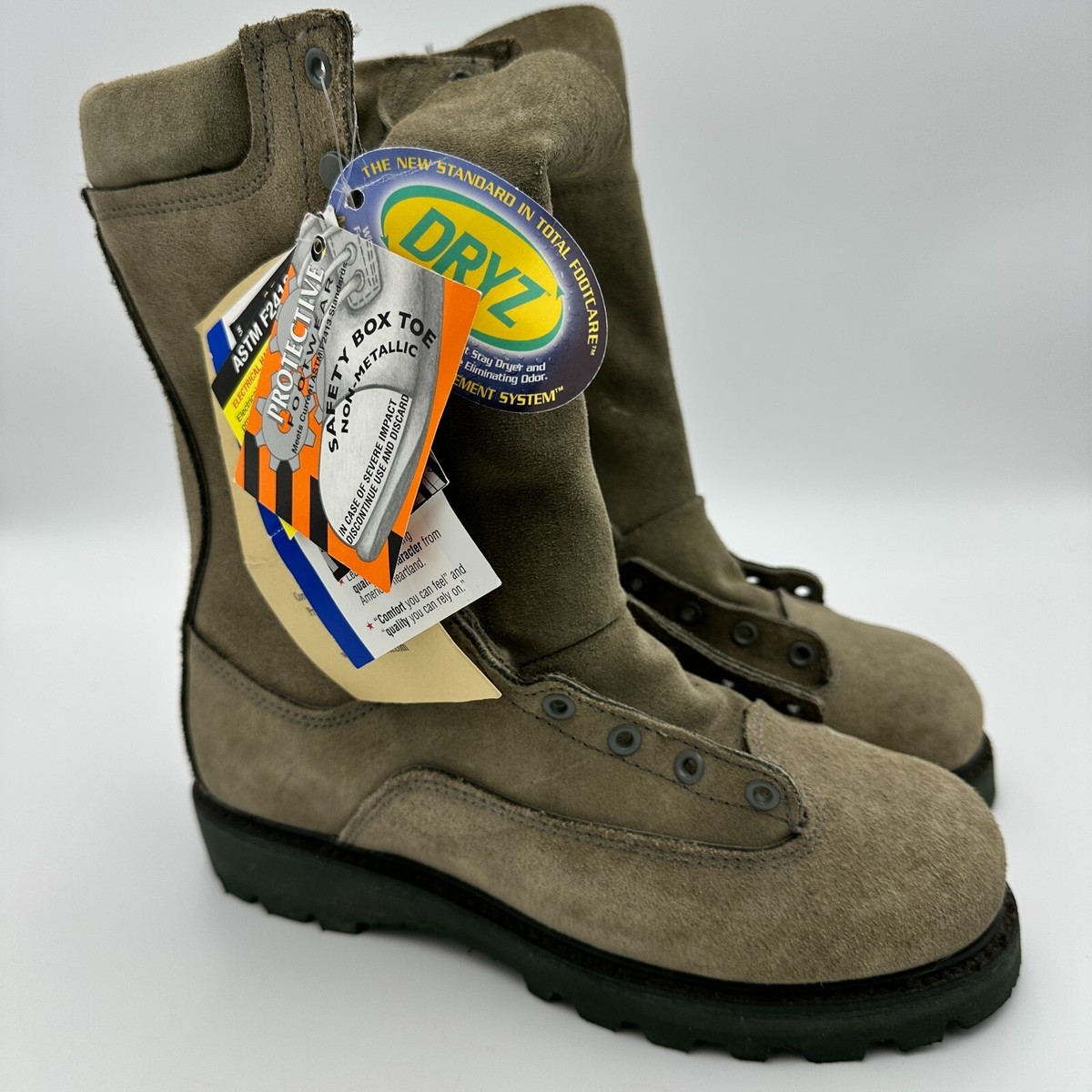 Matterhorn Boots Men 7 Green Sage Waterproof 10” Insulated  display picture 3