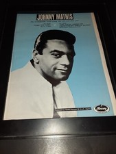 Johnny Mathis Take The Time Rare Original Promo Poster Ad Framed!