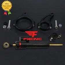 For Kaabo Wolf King King GT King GT PRO Carbon Fiber Steering Damper Bracket Kit