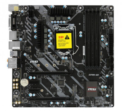 MSI Z370M S01 Motherboard Intel Z370 LGA 1151 DDR4 M.2 Micro MSI Z370M S01 Motherboard Intel Z370 LGA 1151 DDR4 M.2 Micro