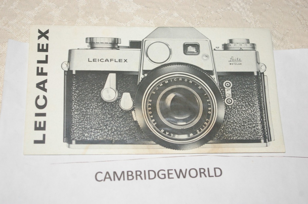 ライカ Leitz LEICAFLEX 使用説明書 1966年 日本語版 ライカ Leitz LEICAFLEX 使用説明書 1966年 シュミット制作