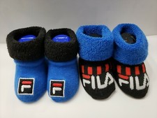 FILA 2 pack Baby Booties - Blue  Black- New in Package  FREE SHIPPING  