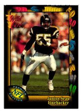 1991 Wild Football Card Junior Seau #38 San Diego Chargers      