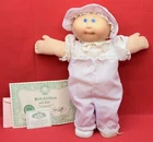 1982 Cabbage Patch Kids Doll Bald Blue Eyes Outfit Shoes Socks Certificate 40T