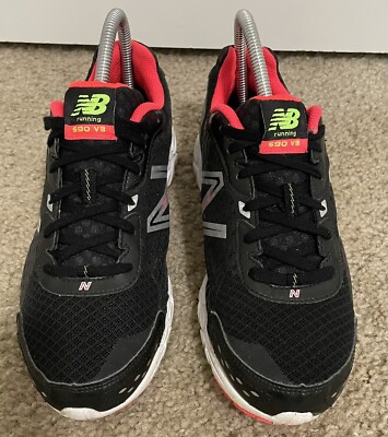 NEW BALANCE 590 v3 running shoes light black pink size Med