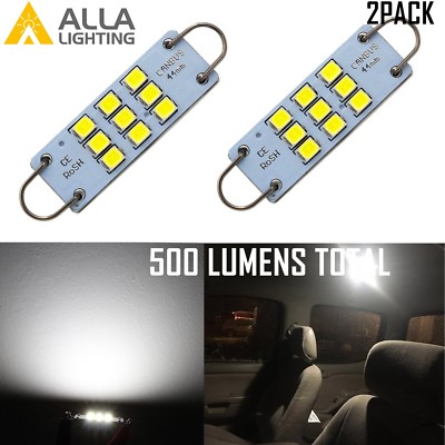 Alla Lighting 9-LED 561 Luggage Under Hood Work Loop Light Bulbs Lamps, White