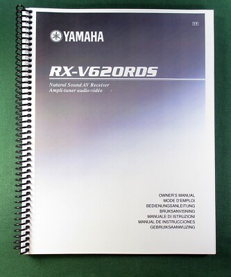Yamaha RX-V620RDS Instruction Manual: 82 Pages & Protective Covers!