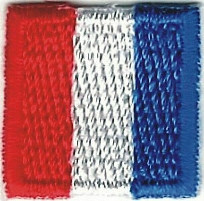 Maritime Signal Flag Letter T Iron-On Patch – Embroidered, Nautical Theme, Lot Of 4
