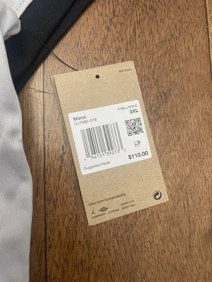 Camiseta de fútbol para hombre Nike Air Jordan PSG Paris Saint-Germain talla 3XL NUEVA CON ETIQUETAS DJ7648 Foto 3 de 4