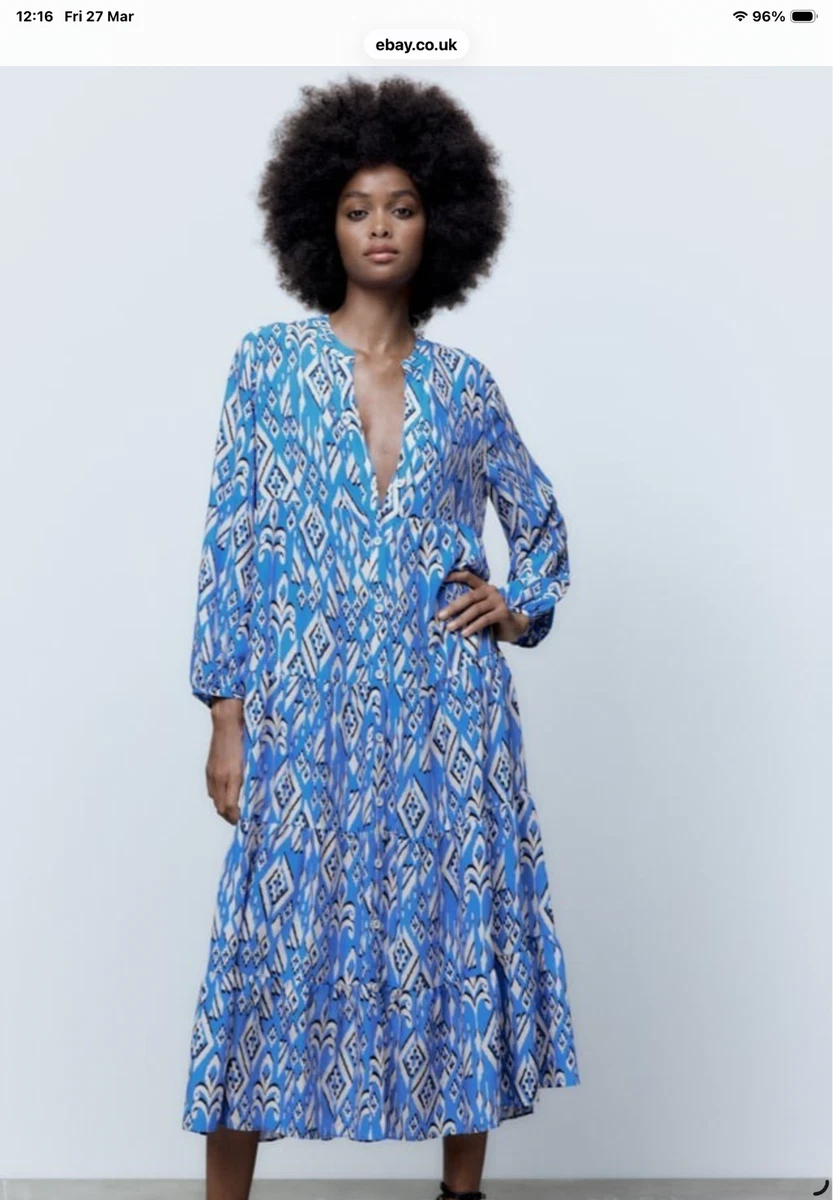 Zara Blue Maxi Dresses for Women for sale | eBay UK