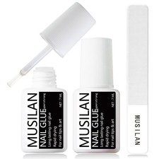 Nail Glue,Nail Glue for Press On Nails,Brush on Nail Glue Professional Nail Tip