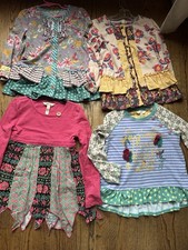 EUC Matilda Jane Girl  s Boho Mixed Top Lot 4 Size 6 - Comfort Cute Everyday
