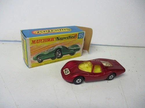 Matchbox Lesney Superfast SF45 Ford Group 6- magenta, black base, boxed