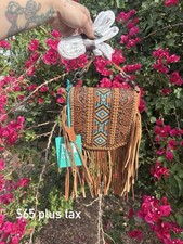 Montana West Western Leather Crossbody Fringe Bag.