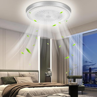 Led Deckenleuchte Ventilator Ø50Cm 60W Dimmbar 3000-6500K 6 Windstufen