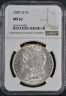 1885 O Morgan Dollar (1878 - 1921) Dollar NGC MS 62 #6916160-022